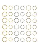 180 Hair Rings Braid Rings - 3 Colors 2 Sizes | Punk Hip Hop DIY Hairstyle Accessories - Buy Online on GoSupps.com