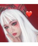 BLUPLE 22 Platinum White Synthetic Hair Wig for Cosplay Daily Wear - No Lace Straight None-Lace Wig #1001 - Buy Online on GoSupps.com