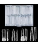 Zeyachan 96-Piece Dual Nail Forms Set - 4 Types for Nail Extension & Art | UV-Acrylic Gel Tools for Salon & DIY - Buy Online on GoSupps.com