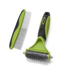 Dogs Knot Remover Rake Dematting Comb for Dog - Pets Brushes for Grooming Long/Heavy Hair Dogs and Cats Removes Loose Undercoat Knots and Angled Hair - Buy Online on GoSupps.com