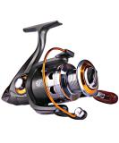Sougayilang Spinning Fishing Reel | Left/Right Interchangeable Wood Handle | Metal Body | 5.2/5.1 Gear Ratio | 11BB | Inshore, Boat, Rock, Freshwater, Saltwater Fishing - DK1000 - Buy Online on GoSupps.com
