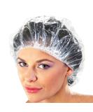 100 Disposable Clear Mob Caps for Beauty Salon and Food Service - Pack of 100 Hair Covers for Hospitals, Laboratories, Manufacturing, and Spray Tanning - Buy Online on GoSupps.com