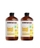 Everyone Liquid Hand Soap Refill 32oz (Pack of 2) - Meyer Lemon & Mandarin Plant-Based Cleanser - Buy Online on GoSupps.com