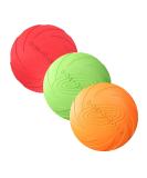 WENYIEN 3 Piece Frisbees for Dogs Pet Flying Saucer Rubber Flying Disc Interactive Outdoor Toy 7 Inches/18 cm Perfect for Dog Throw Training Playing and Catching - Buy Online on GoSupps.com
