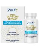 Zane Greek Olive Leaf Extract - 20% Oleuropein for Immune Support & Healthy Blood Pressure - Natural Cardiovascular Health - Buy Online on GoSupps.com
