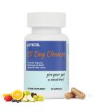 15 Day Gut Cleanse - Advanced Colon Support with Senna & Psyllium Husk Non-GMO Detox Capsules for Men & Women - Buy Online on GoSupps.com