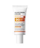 Buy Sunscreen SPF 90 | Long-Lasting Broad Spectrum UVA/UVB Protection | Face & Body Moisturizing Lotion - Buy Online on GoSupps.com