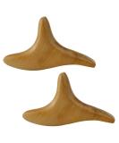 LNQ LUNIQI Trident Wood Massage Tool - Natural Gua Sha for Hands Feet Back & Face | Best Kampfolz Hand Massager for Relaxation - Buy Online on GoSupps.com