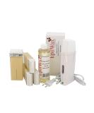 Epilwax Royal Complete Epilation Kit - Professional Wax Warmer 4 Roll-On Wax (100ml Vanilla) 100 Epilatory Strips & 250ml After Epilation Oil | International Shipping Available - Buy Online on GoSupps.com