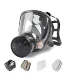 AMZYXUAN Full Face Gas Mask Gas Masks Survival Nuclear and Chemical with 40mm Activated Carbon Filter Reusable Respirator Mask for Gases Vapors Dust Chemicals - Buy Online on GoSupps.com