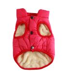 Joydaog Fleece Lined Dog Jacket - Warm Winter Vest Windproof & Soft - XL Pink Rose - Ideal for Cold Weather - Buy Online on GoSupps.com