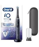 Oral-B iO8 Electric Toothbrushes For Adults Gifts For Women / Men App Connected Handle 1 Toothbrush Head & Travel Case 6 Modes with Teeth Whitening 2 Pin UK Plug Limited Edition Black Zip travel case without extra refills - Buy Online on GoSupps.com
