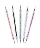 5PCS NATUCE 2 Way Nail Dotting Pen Set for Marbleizing & Nail Art - Rhinestones Gems Picking Tools & Clay Sculpting - Manicure Dot Tool - Buy Online on GoSupps.com