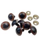 100PCS Brown Plastic Safety Screw Eyes w/ Washer for DIY Toy Making (24mm Diameter) - Doll, Puppet, Bear Craft Accessories - Buy Online on GoSupps.com