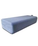 NGT Rectangular Yoga Bolster Pillow for Meditation and Support - Washable Suede Pillowcase - Blue - Buy Online on GoSupps.com