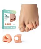 Buy Welnove Toe Separator for Overlapping Toes | Bunion Spacers & Hammer Toe Corrector - 6 Pack - Relieve Pressure & Realign Crooked Toes - Buy Online on GoSupps.com