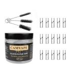 15 Pack Premium Small Glass Filter Tips - Reusable Rolling Mouthpiece for Hand Rolls (8*25mm Round Mouth) - Buy Online on GoSupps.com