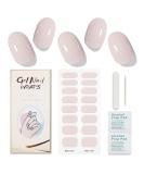 JMEOWIO Beige Gel Nail Foils - Self-Adhesive Nail Stickers for UV Curing | Nail Design Accessories in Beige & Pink - Buy Online on GoSupps.com