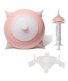 Bubble Milk Bowl - Cat & Dog Puppy Milk Bottle | Multi-Feeder for Kittens & Puppies | Pink (S Size) - Buy Online on GoSupps.com