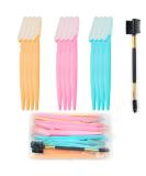 12 PCS Eyebrow Razors Facial Hair Remover Face Shaver Trimmer Shaper Face Razor Dermaplaning Blades for Face with 1 PC Eyelash Brush and Storage Box Exfoliating Dermaplaning Tool for Women and Men 12pcs - Buy Online on GoSupps.com