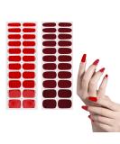 Buy 44-Piece Red Nail Film Set | 22 Gold Red Foil & 22 Burgundy UV Gel Nail Foil - Long-Lasting Starter Kit for Stunning Nails - International Shipping Available - Buy Online on GoSupps.com