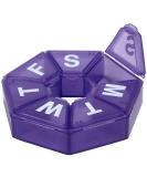 EZY DOSE Weekly Pill Case - 7-Day Medicine Planner & Vitamin Organizer | BPA Free Portable Travel Storage - Buy Online on GoSupps.com