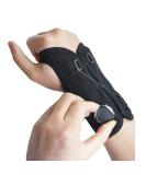 SONGQEE Carpal Tunnel Wrist Support Brace With Knob Adjustable Wrist Splint Hand Support Right Left Hand for Arthritis Tendonitis Relieve Pain Sprain Fracture Reduces Recovery Time for Men Women Right Hand Knob Black - Buy Online on GoSupps.com