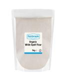 Organic White Spelt Flour 1kg | Certified Organic by Fenbrook Organic - Buy Online on GoSupps.com