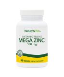 Nature's Plus Mega Zinc 100 mg - 90 Tablets | Premium Immune Support & Health - Buy Online on GoSupps.com