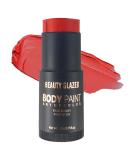 Highly Pigmented Non-Toxic Face & Body Color Stick - Red Makeup Pencil for Halloween Costumes Cosplay & SFX Special Effects - Buy Online on GoSupps.com