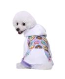 Miaododo XXL Violet Dog Hooded Sweater - Warm Chihuahua Clothing for Small & Medium Pets Stylish & Cozy Design - Buy Online on GoSupps.com
