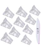 10 Pack Nail Tips Clips for Fast Polygel Extensions - UV LED Builder Tool for Manicure & Nail Art - Buy Online on GoSupps.com