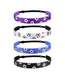 Shop Weipuer 4-Pack Adjustable Elastic Football Headbands for Girls Slide-Resistant Athletic Hair Bands - Buy Online on GoSupps.com