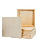 YoleShy 6 Pack 8'' x 8'' Unfinished Wood Painting Panel Boards for Arts & Crafts - Wooden Canvas Panels 6 Count - Buy Online on GoSupps.com