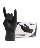 Wostar Nitrile Disposable Gloves 4mil Black Medium 200pcs - Latex & Powder Free, Touch Screen Compatible - Non-Sterile Exam Gloves - Buy Online on GoSupps.com
