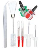 Mellbree 8pcs Sewing Machine Cleaning Kit - Tweezer, Lint Brush, Screwdrivers, Seam Rippers | Improve Sewing Performance - Buy Online on GoSupps.com