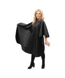 ForPro Poly Chemical Cape, Professional Hair Salon Styling Cape with Adjustable Snap Closure, Black, 58 L x 47 W - Buy Online on GoSupps.com