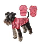 Petsmil dog sweater - thin dog sweater medium -sized dogs beautiful dogs sweater striped dog shirts for small dog stretchy sweater dog dog sweater French bulldog (redxxl) xxl red -white