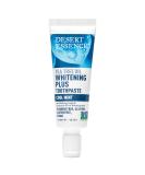 Desert Essence Tea Tree Oil Whitening Toothpaste Travel Size 1 oz - Fluoride Free | Gluten Free | Vegan | Non-GMO - With Bamboo Stem Fiber, Baking Soda & Tea Tree Oil for Brighter Smile & Fresh Breath - Buy Online on GoSupps.com