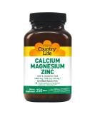 Country Life Calcium Magnesium Zinc - 250 Tablets for Strong Bones & Immune Support - Buy Online on GoSupps.com