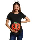 G and PL Halloween Pregnancy Women's Top Maternity Funny Graphic Shirt - S-XXL | Pumpkin Face Design - Buy Online on GoSupps.com