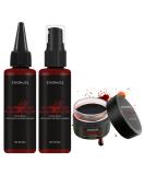 Ultimate Halloween Makeup Kit | Washable Fake Blood Spray & Gel | Special Effects Vampire & Zombie SFX Cosplay - Buy Online on GoSupps.com