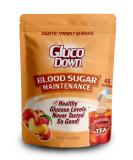GLUCODOWN, Maintain Healthy Blood Sugar, Delicious Peach Tea Mix, Diabetic Friendly, 45 Servings, 1 Resealable Package. - Buy Online on GoSupps.com