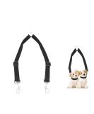 Premium Dog Leash Splitter - Dual Line Leash for 2 Dogs Adjustable Size Perfect for Hiking Jogging & Training - Black - Buy Online on GoSupps.com