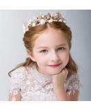 IYOU Princess Gold Flower & Shell Headpiece | Pearl Hair Chain & Crystal Bridal Mermaid Accessories for Flower Girls - Buy Online on GoSupps.com