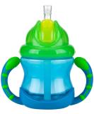 Nuby Two-Handle Flip N' Sip Straw Cup 8oz - Colors May Vary | BPA-Free Straw Sippy Cup - Buy Online on GoSupps.com