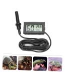 Yarnow 5-in-1 Pet Thermometer & Moisture Meter for Terrariums - Digital Hygrometer for Reptiles & Refrigerators - ABS 4.5x2.5cm Black - Buy Online on GoSupps.com