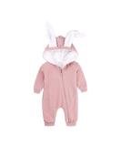 Kids Tales Newborn Baby Winter Warm Rabbit Ear Hooded Romper 3-6 Months Pink - Buy Online on GoSupps.com