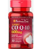 Puritan's Pride Q-Sorb Co Q-10 600 mg - Buy 30 Softgels for Heart Health | International Shipping Available - Buy Online on GoSupps.com