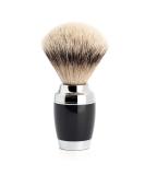 M HLE Stylo Shaving Brush - Silvertip Badger in Black Precious Resin | Premium Shaving Gear for Men - Buy Online on GoSupps.com